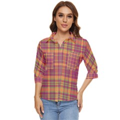 Tartan 9 Women s Quarter Sleeve Pocket Shirt