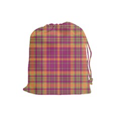 Tartan 9 Drawstring Pouch (large)