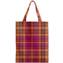 Tartan 9 Zipper Classic Tote Bag View1