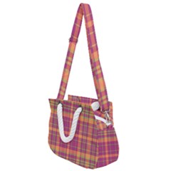 Tartan 9 Rope Handles Shoulder Strap Bag by tartantotartanspink2