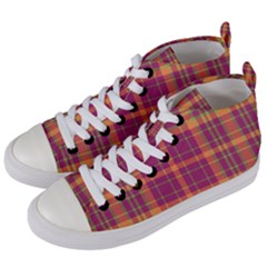 Tartan 9 Women s Mid-top Canvas Sneakers