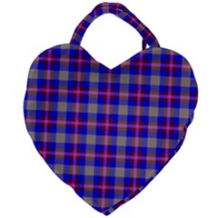 Tartan 2 Giant Heart Shaped Tote by tartantotartanspink2