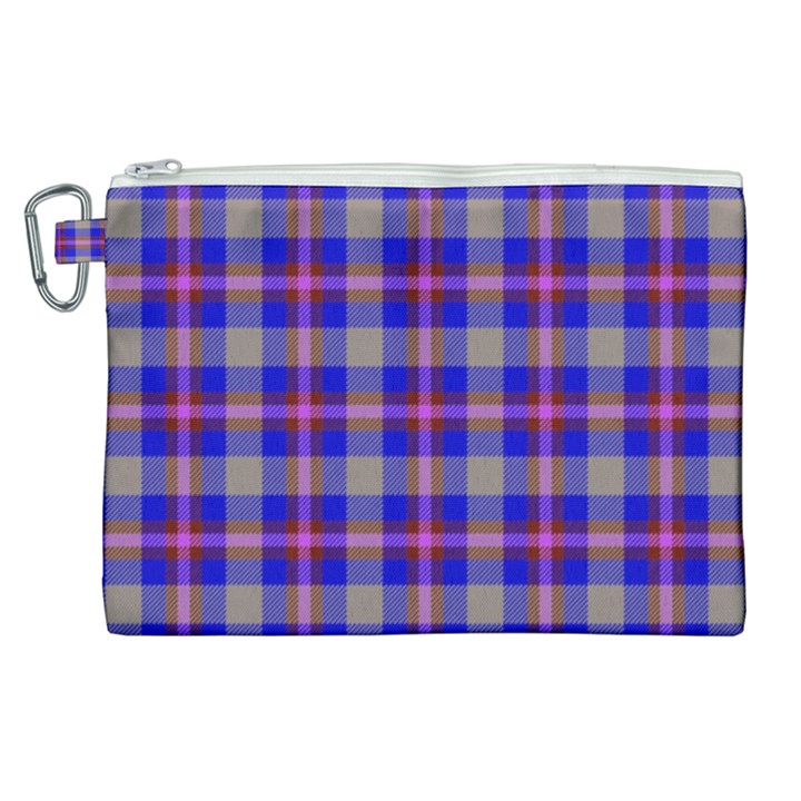 Tartan 2 Canvas Cosmetic Bag (XL)