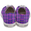 Tartan Purple Men s Low Top Canvas Sneakers View4