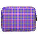 Tartan Purple Make Up Pouch (Medium) View2