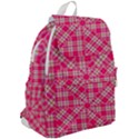 Pink Tartan-10 Top Flap Backpack View2