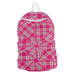 Pink Tartan-10 Foldable Lightweight Backpack by tartantotartanspink2