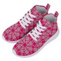 Pink Tartan-10 Women s Lightweight High Top Sneakers View2