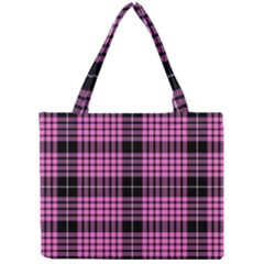 Pink Tartan 3 Mini Tote Bag by tartantotartanspink2