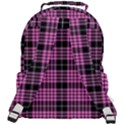 Pink Tartan 3 Rounded Multi Pocket Backpack View3