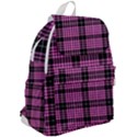 Pink Tartan 3 Top Flap Backpack View2