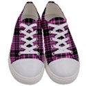 Pink Tartan 3 Men s Low Top Canvas Sneakers View1