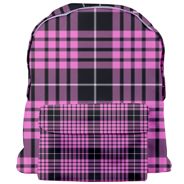 Pink Tartan 3 Giant Full Print Backpack