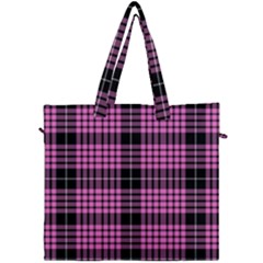 Pink Tartan 3 Canvas Travel Bag by tartantotartanspink2