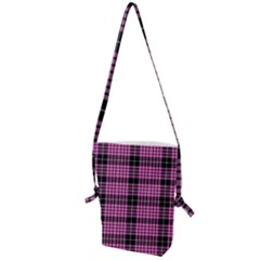 Pink Tartan 3 Folding Shoulder Bag