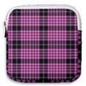 Pink Tartan 3 Mini Square Pouch View1