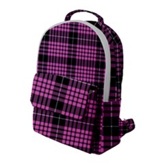 Pink Tartan 3 Flap Pocket Backpack (large) by tartantotartanspink2