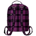 Pink Tartan 3 Flap Pocket Backpack (Large) View3