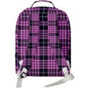 Pink Tartan 3 Double Compartment Backpack View3