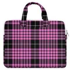 Pink Tartan 3 Macbook Pro13  Double Pocket Laptop Bag