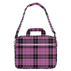 Pink Tartan 3 Macbook Pro Shoulder Laptop Bag (large)