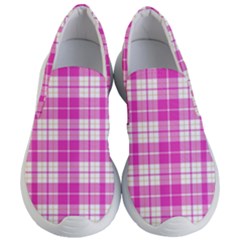 Pink Tartan Women s Lightweight Slip Ons by tartantotartanspink2