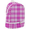 Pink Tartan Zip Bottom Backpack View2