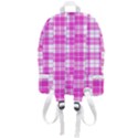 Pink Tartan Zip Bottom Backpack View3