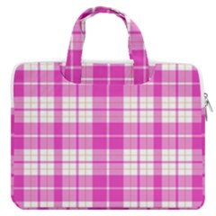 Pink Tartan Macbook Pro13  Double Pocket Laptop Bag