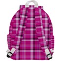 Pink Tartan-9 Top Flap Backpack View3