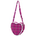 Pink Tartan-9 Heart Shoulder Bag View1