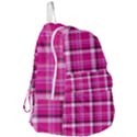 Pink Tartan-9 Foldable Lightweight Backpack View3