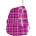 Pink Tartan-9 Foldable Lightweight Backpack View4