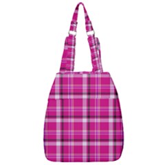 Pink Tartan-9 Center Zip Backpack by tartantotartanspink2