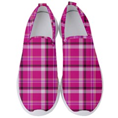 Pink Tartan-9 Men s Slip On Sneakers by tartantotartanspink2