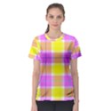 Pink Tartan-8 Women s Sport Mesh Tee View1