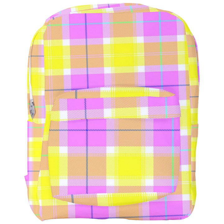 Pink Tartan-8 Full Print Backpack