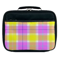 Pink Tartan-8 Lunch Bag by tartantotartanspink2