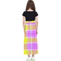 Pink Tartan-8 Kids  Flared Maxi Skirt View2