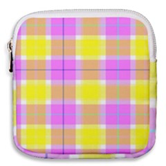 Pink Tartan-8 Mini Square Pouch by tartantotartanspink2