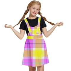 Pink Tartan-8 Kids  Apron Dress by tartantotartanspink2