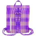 Pink Tartan 6 Flap Top Backpack View3