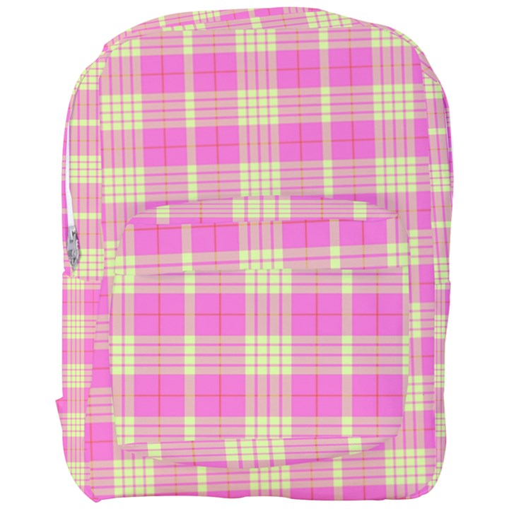 Pink Tartan 4 Full Print Backpack