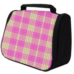 Pink Tartan 4 Full Print Travel Pouch (big) by tartantotartanspink2