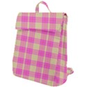 Pink Tartan 4 Flap Top Backpack View1