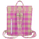 Pink Tartan 4 Flap Top Backpack View3