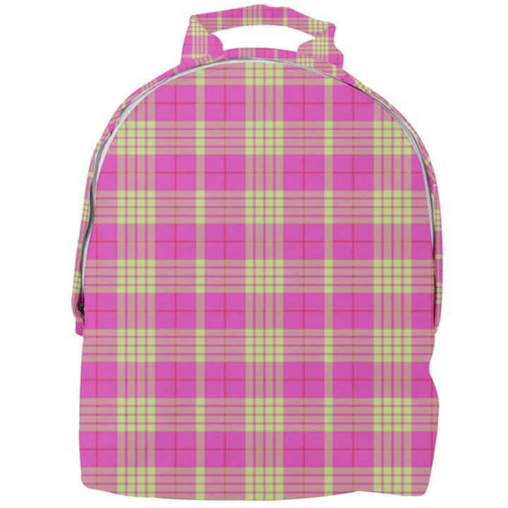 Pink Tartan 4 Mini Full Print Backpack