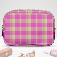 Pink Tartan 4 Make Up Pouch (small)