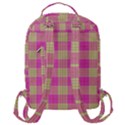 Pink Tartan 4 Flap Pocket Backpack (Large) View3