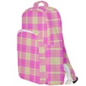 Pink Tartan 4 Double Compartment Backpack View1